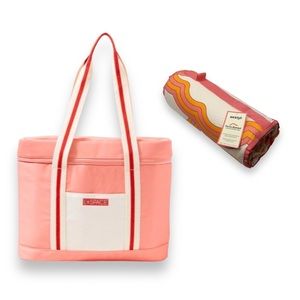 LSpace Coastal Cooler Bag with Society6 Picnic Blanket